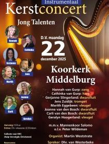 Kerstconcert met jonge talenten in 2025 te Middelburg