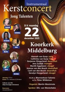 Kerstconcert met jonge talenten in 2025 te Middelburg