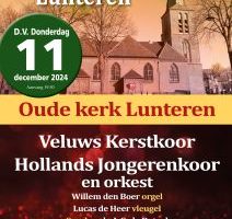 Kerstconcert te Lunteren met Veluws kerstkoor in de Oude kerk