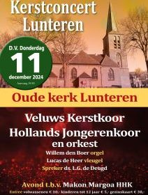 Kerstconcert te Lunteren met Veluws kerstkoor in de Oude kerk
