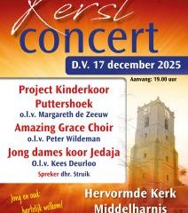 Kerstconcert te Middelharnis voor Stichting HVC