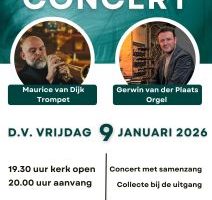 Nieuwjaarsconcert 2026 in de NGK te Westbroek met Maurice van Dijk