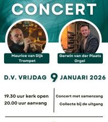 Nieuwjaarsconcert 2026 in de NGK te Westbroek met Maurice van Dijk