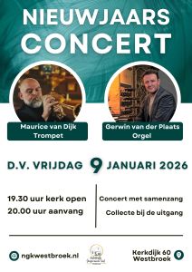 Nieuwjaarsconcert 2026 in de NGK te Westbroek met Maurice van Dijk