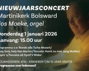 Nieuwjaarsconcert 2026 met Jos Moeke in de Martinikerk te Bolsward