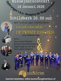 Nieuwjaarsconcert 2026 met de Twentse zangers in Rijssen