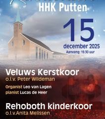 Veluws kerstkoor en Rehoboth kinderkoor in de HHK te Putten