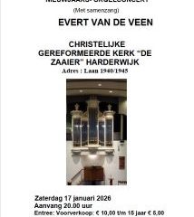 De Zaaier te Harderwijk nieuwjaarsconcert met Evert van de Veen