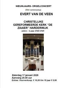 De Zaaier te Harderwijk nieuwjaarsconcert met Evert van de Veen