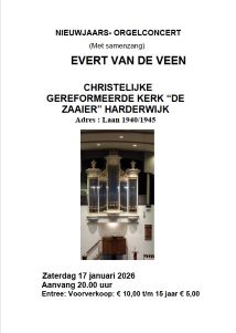 De Zaaier te Harderwijk nieuwjaarsconcert met Evert van de Veen