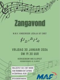 Tot aan de einden der aarde zangavond in de HHK te Elspeet