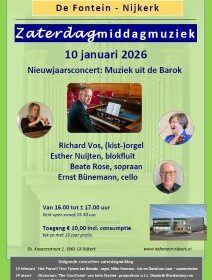 Barokconcert in de Fontein te Nijkerk zaterdagmiddagmuziek