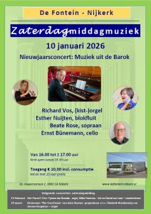 Barokconcert in de Fontein te Nijkerk zaterdagmiddagmuziek