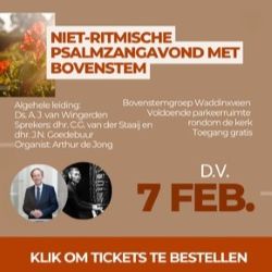 Psalmzangavond in de Gereformeerde Gemeente in Nederland te Gouda met Arthur de Jong