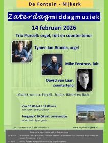 Barokmuziek in de Fontein te Nijkerk in 2026