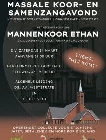 Gereformeerde Gemeente te Yerseke massale koor- en samenzangavond