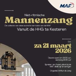Mannenzang Kesteren vanuit de HHG met organist Arthur de Jong