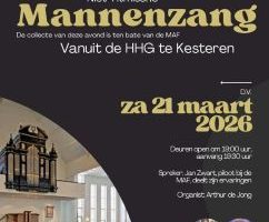 Mannenzang Kesteren vanuit de HHG met organist Arthur de Jong