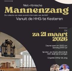 Mannenzang Kesteren vanuit de HHG met organist Arthur de Jong