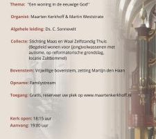 Niet ritmische Psalmzangavond Zaltbommel in de Grote kerk