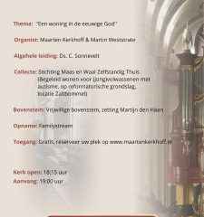 Niet ritmische Psalmzangavond Zaltbommel in de Grote kerk