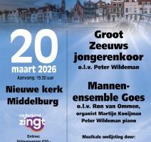 Nieuwe kerk te Middelburg met Groot Zeeuws jongerenkoor