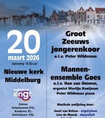 Nieuwe kerk te Middelburg met Groot Zeeuws jongerenkoor