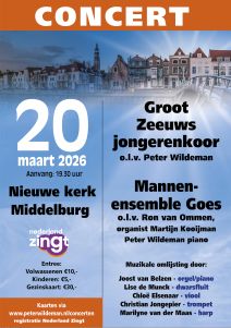 Nieuwe kerk te Middelburg met Groot Zeeuws jongerenkoor