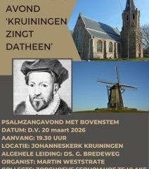 Psalmzangavond Kruiningen zingt Datheen met Martin Weststrate