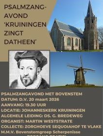 Psalmzangavond Kruiningen zingt Datheen met Martin Weststrate