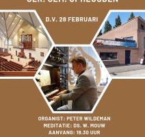 Psalmzangavond in Opheusden met organist Peter Wildeman