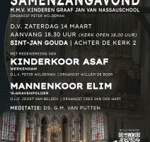 Sint-Jan Gouda koor- en samenzangavond met kinderkoor Asaf