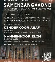 Sint-Jan Gouda koor- en samenzangavond met kinderkoor Asaf