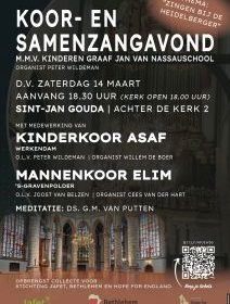 Sint-Jan Gouda koor- en samenzangavond met kinderkoor Asaf