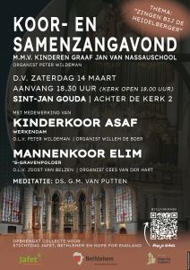 Sint-Jan Gouda koor- en samenzangavond met kinderkoor Asaf