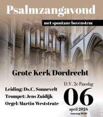 Traditionele psalmzangavond op 2e paasdag 2026 met Martin Weststrate