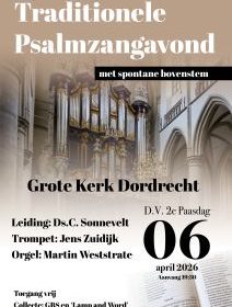 Traditionele psalmzangavond op 2e paasdag 2026 met Martin Weststrate